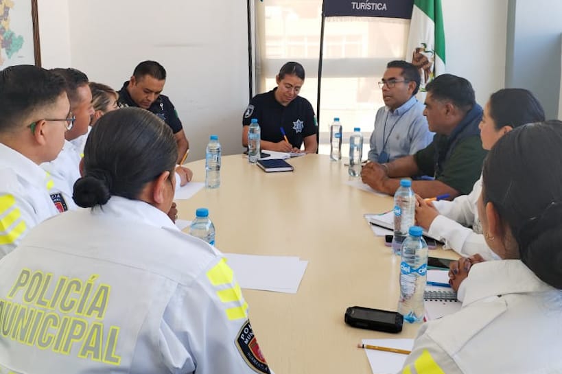 Estrechan lazos de colaboración la Policía de Huamantla y Policía Turística estatal de Puebla